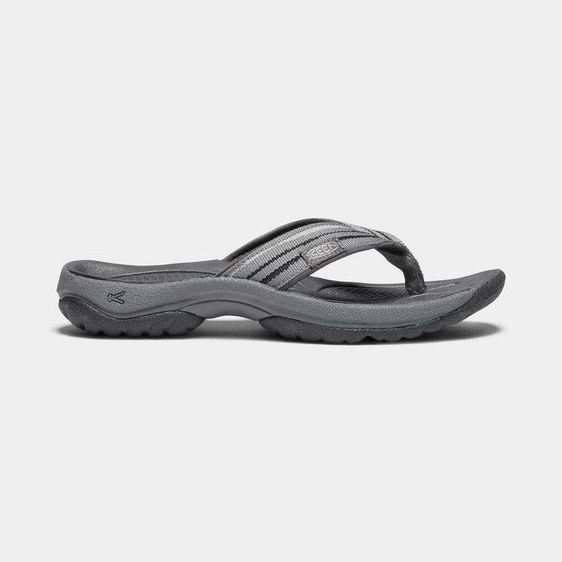 Keen Kona Flip II Womens Flip Flops Grey/Black NZ Sale (6723-AIJBW)